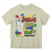 Mossy autism jesus fills my cup Heavy Core Tee - MaliasSmallBusiness