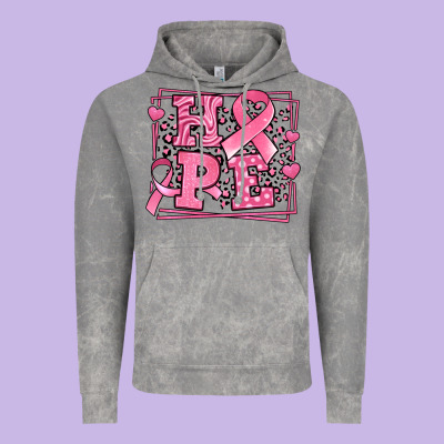 Western Hope Breast Cancer Awareness Ribbon Vintage Hoodie Designed By Lillyallendesigns