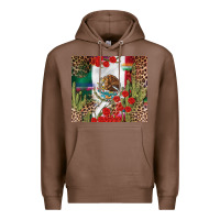 Chestnut Mexico flag Premium Hoodie - FaDigitalArtStudio