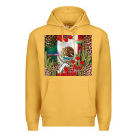 Mustard Mexico flag Premium Hoodie - FaDigitalArtStudio
