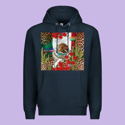 Mexico Flag Premium Hoodie Designed By Fadigitalartstudio