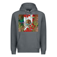 Rock Mexico flag Premium Hoodie - FaDigitalArtStudio