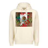 Sandshell Mexico flag Premium Hoodie - FaDigitalArtStudio