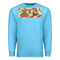 Ocean Blue just a girl who loves christmas Premium Sweatshirt - BundleAndBundleShop