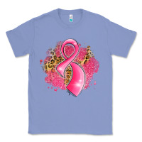 Colony Blue breast cancer awareness ribbon with glitter pink l Classic Tee - LillyAllenDesigns