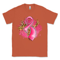 Copper breast cancer awareness ribbon with glitter pink l Classic Tee - LillyAllenDesigns