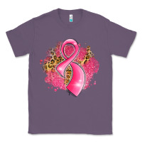 Lavender breast cancer awareness ribbon with glitter pink l Classic Tee - LillyAllenDesigns