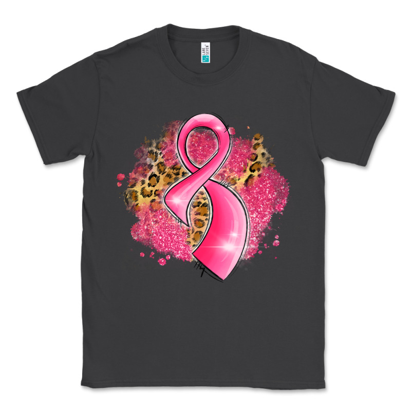 Breast Cancer Awareness Ribbon With Glitter Pink L Classic Tee by LillyAllenDesigns | Teevron