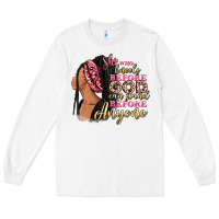White She who kneels before god can stand before anyone Long Sleeve Tee - RanaPortraitStore