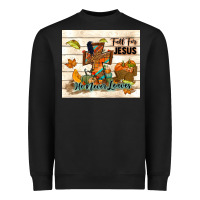 Black fall for jesus he never leaves Heavyweight Sweatshirt - TumblerDesignByShophia