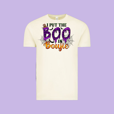 I Put The Boo In Boujie Vintage Tee Designed By Racoondesign