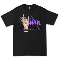 Black nail hustler Premium Tee - MaliasSmallBusiness