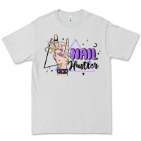 Dove Grey nail hustler Premium Tee - MaliasSmallBusiness