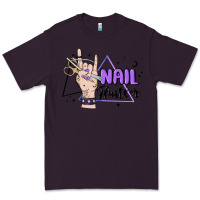 Plum nail hustler Premium Tee - MaliasSmallBusiness