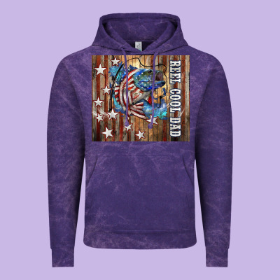Western Reel Cool Dad American Flag Bass Vintage Hoodie Designed By Lillyallendesigns