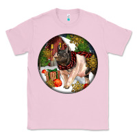 Bubblegum Pink hampshire sow pig christmas Classic Tee - LillyAllenDesigns