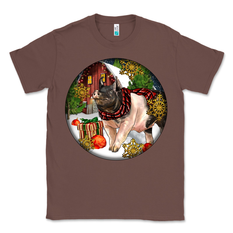 Hampshire Sow Pig Christmas Classic Tee by LillyAllenDesigns | Teevron