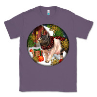 Lavender hampshire sow pig christmas Classic Tee - LillyAllenDesigns