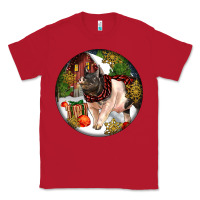 Red hampshire sow pig christmas Classic Tee - LillyAllenDesigns
