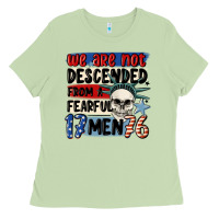 Matcha we are not descended from a fearful me Ladies Tee - MaliasSmallBusiness