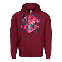 Burgundy nurse life olivia Zipper Hoodie - OliviaCreatesArt