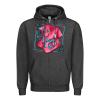 Charcoal Heather nurse life olivia Zipper Hoodie - OliviaCreatesArt