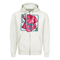 Oatmeal Heather nurse life olivia Zipper Hoodie - OliviaCreatesArt