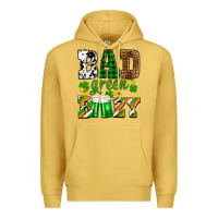 Antique Gold St. Patrick's Bad green boozy Premium Hoodie - OliviaCreatesArt