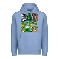 Colony Blue St. Patrick's Bad green boozy Premium Hoodie - OliviaCreatesArt