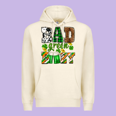 St. Patrick's Bad Green Boozy Premium Hoodie Designed By Oliviacreatesart