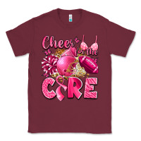 Burgundy cheer for the cure breast cancer Classic Tee - LillyAllenDesigns