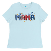 Baby Blue 4th july mama Ladies Tee - MaliasSmallBusiness