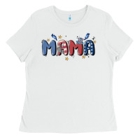 White 4th july mama Ladies Tee - MaliasSmallBusiness