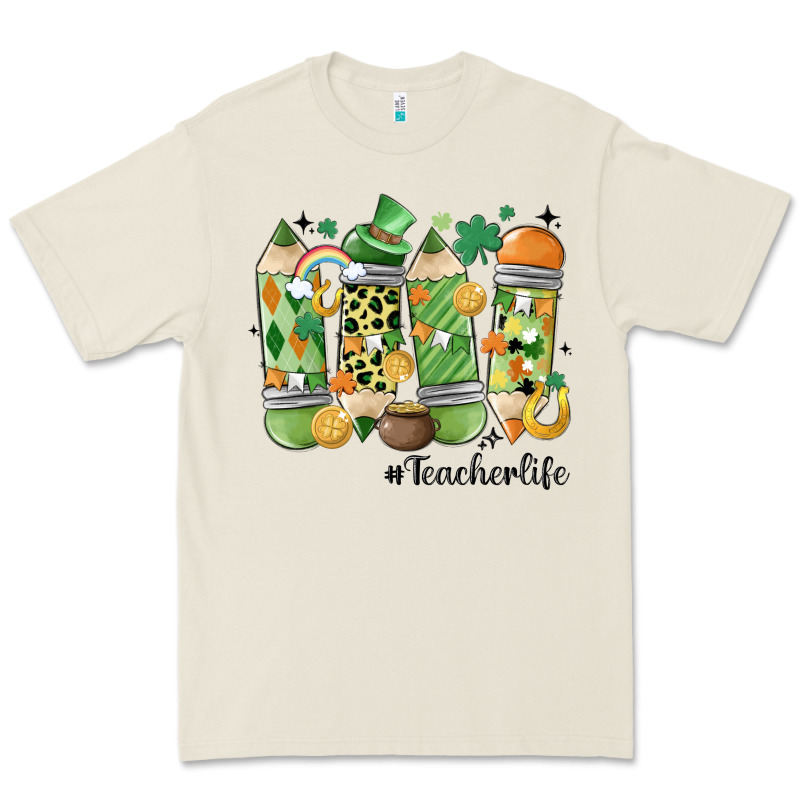 Retro Patricks Day Teacher Life Premium Tee by MaliasSmallBusiness | Teevron