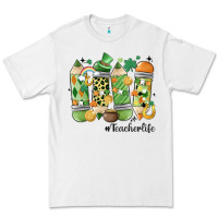 White retro patricks day teacher life Premium Tee - MaliasSmallBusiness