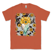 Copper cowhide sunflower gemstone bull skull Classic Tee - JahusDesignShop