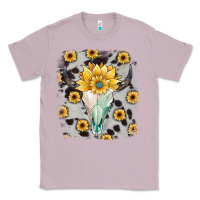 Lilac cowhide sunflower gemstone bull skull Classic Tee - JahusDesignShop