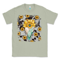 Matcha cowhide sunflower gemstone bull skull Classic Tee - JahusDesignShop