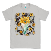 Moon Dust cowhide sunflower gemstone bull skull Classic Tee - JahusDesignShop