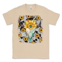 Mushroom cowhide sunflower gemstone bull skull Classic Tee - JahusDesignShop