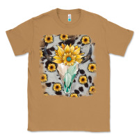 Toasted Coconut cowhide sunflower gemstone bull skull Classic Tee - JahusDesignShop