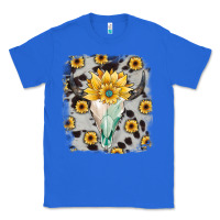 True Royal cowhide sunflower gemstone bull skull Classic Tee - JahusDesignShop
