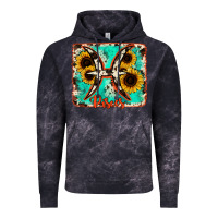 Pisces Turquoise Cowhide Vintage Hoodie | Teevron