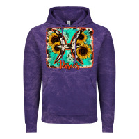 Cloud Purple pisces turquoise cowhide Vintage Hoodie - RanaPortraitStore
