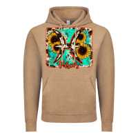 Vintage Coffee pisces turquoise cowhide Vintage Hoodie - RanaPortraitStore