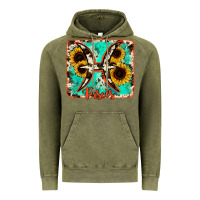 Vintage Olive pisces turquoise cowhide Vintage Hoodie - RanaPortraitStore