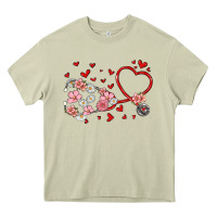 Mossy valentine's day stethoscope Heavy Core Tee - MaliasSmallBusiness
