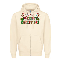 Sandshell merry christmas Zipper Hoodie - OliviaCreatesArt