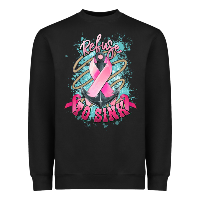 Refuse To Sink Cancer Anchor Cancer Awareness Heavyweight Sweatshirt by HowdyJamesFarm | Teevron