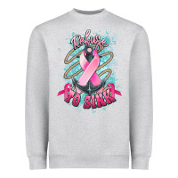 Heather Grey Refuse to sink Cancer anchor Cancer Awareness Heavyweight Sweatshirt - HowdyJamesFarm